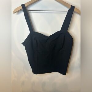 9-H15 STCL from Anthropologie Women’s Black Corset Tank Top, Size Large